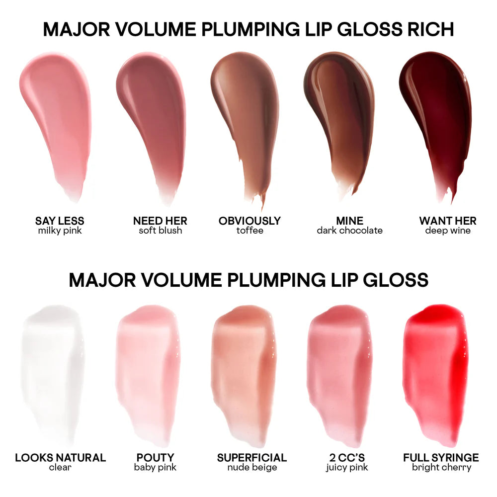 MAJOR VOLUME PLUMPING GLOSS - RICH COLOR NEED HER (SOFT BLUSH)